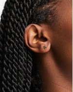 18K plated star constellation studs in gold