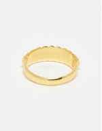 18ct gold vermeil chunky stacking ring