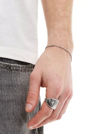 waterproof stainless steel twisted rope chain bracelet in silver tone