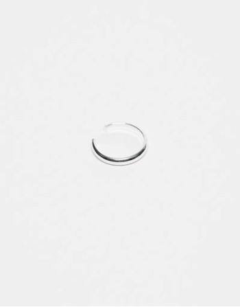 simple ear cuff in sterling silver