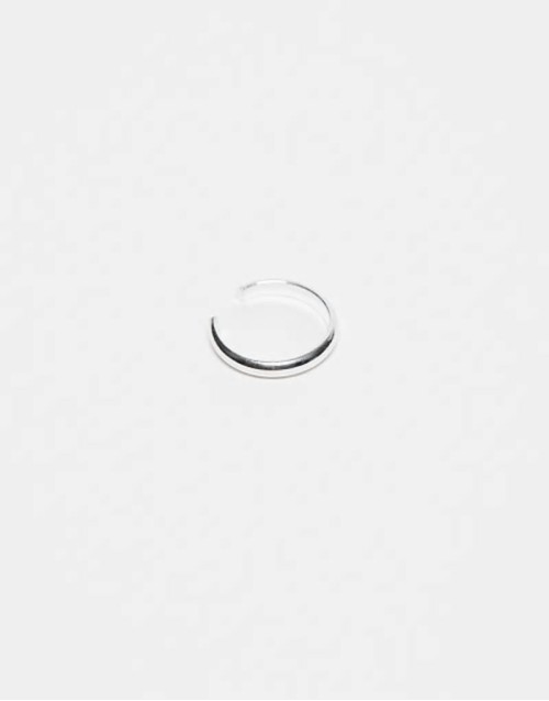 simple ear cuff in sterling silver