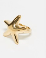 18ct gold vermeil chunky starfish ring