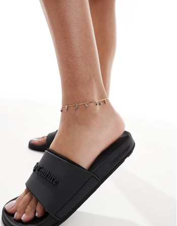 anklet with eye and fine chain design in gold tone