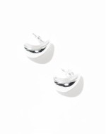 Other Stories teardrop stud earrings in silver