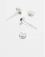 march birthstone aqua crystal stud earrings