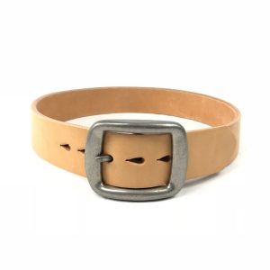Heavy Curved Belt W001 | Natural