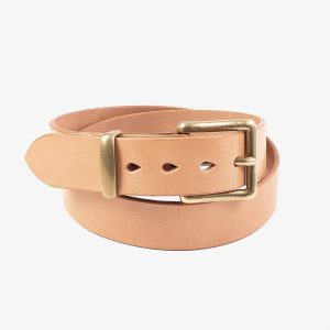 Heavy Duty "Tochigi" Leather Belt IHB-10-NAT | Natural