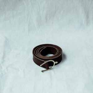 Belt Lagun Grained Lining Nubuk Stitch 58158 | Dark Brown