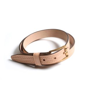 Narrow Western Belt TR25SS-802 | Natural