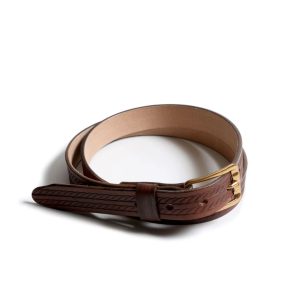 Narrow Western Belt TR25SS-802 | Brown